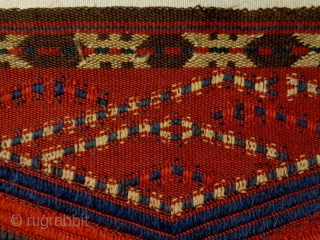 19th Century Caucasian Tent Band Fragment
Size: 30x194cm (1.0x6.5ft) and 30x216cm (1.0x7.2ft)
Natural colors                     