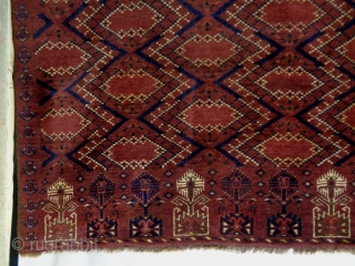 Fine Tribal Bashir Camel Cuval
Size: 200x106cm (6.7x3.5ft)
Natural colors, made in circa 1910                     