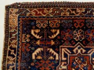 Kamseh Bagface
Size: 65x53cm (2.2x1.8ft)
natural colors, there is silk, made in circa 1910/20                     