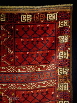 Special Size and Design Ensi
Size: 105x115cm (3.5x3.8ft)
Natural colors, there is silk (see pic. 10 & 11), one repair (see pic. 12), made in circa 1910        