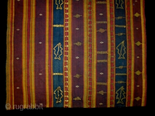 19th Century Indonesian Textile
Size: 52x120cm (1.7x4.0ft)
Natural colors                          