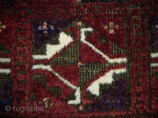 Very Fine Baluch
Size: 115x180cm (3.8x6.0ft)
Natural colors, made in circa 1910                       
