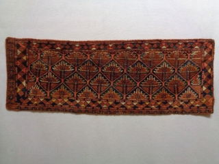 19th Century Bashir Torba Fragment
Size: 119x43cm (4.0x1.4ft)
Natural colors                         