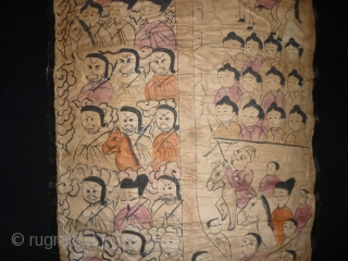 19th Century Chinese Painting on paper
Size: 37x80cm (1.2x2.7ft), 37x80cm(1.2x2.7ft)
                        