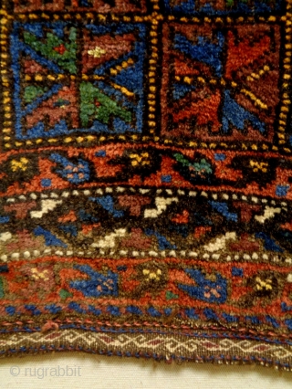 Baluch Bagface
Size: 66x56cm (2.2x1.9ft)
Natural colors, made in circa 1910/20                        