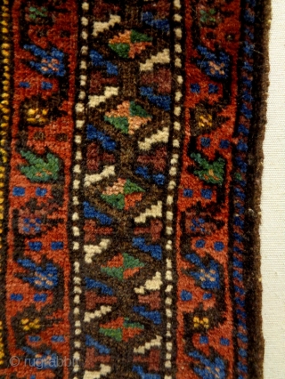 Baluch Bagface
Size: 66x56cm (2.2x1.9ft)
Natural colors, made in circa 1910/20                        