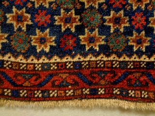 Special Afshar Bagface
Size: 53x49cm
Natural colors, made in period 1910, there are small two old repairs                  