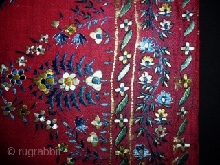19th Century Persian Textile
Size: 59x51cm (2.0x2.7ft)
Silk                           