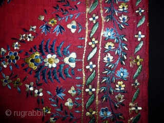 19th Century Persian Textile
Size: 59x51cm (2.0x2.7ft)
Silk                           