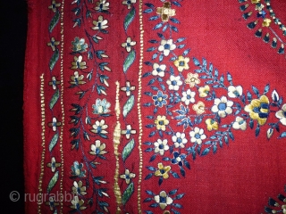 19th Century Persian Textile
Size: 59x51cm (2.0x2.7ft)
Silk                           