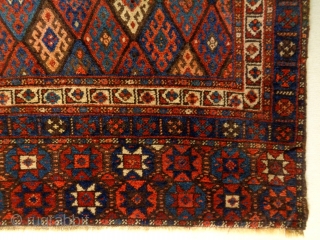 Jaf
Size: 108x94cm (3.6x3.1ft)
Natural colors (except one of the red color is not natural (see picture 9), made in circa 1910/20             