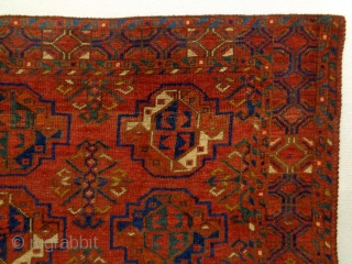 19th Century Turkmen Cuval Fragment
Size: 125x93cm (4.2x3.1ft)
Natural colors                         