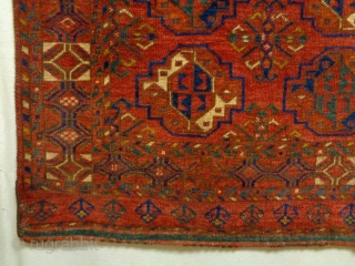 19th Century Turkmen Cuval Fragment
Size: 125x93cm (4.2x3.1ft)
Natural colors                         