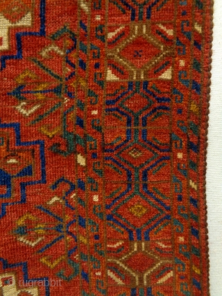 19th Century Turkmen Cuval Fragment
Size: 125x93cm (4.2x3.1ft)
Natural colors                         