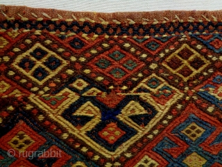 19th Century Tribal Jaf Soumakh
Size: 99x52cm
Natural colors, there are some old repairs (see picture 5).                  