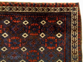 19th Century Very Fine Universal Baluch
Size: 88x69cm (2.9x2.3ft)
Natural colors                        