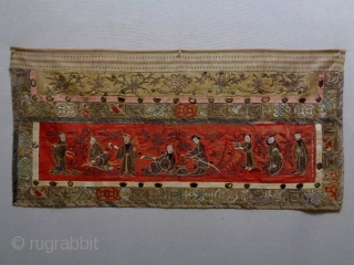 19th Century Chinese Textile
Size: 100x49cm (3.3x1.6ft)
Natural colors                          