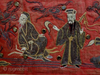 19th Century Chinese Textile
Size: 100x49cm (3.3x1.6ft)
Natural colors                          