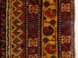 19th Century very Fine Afshar Bagface
Size: 56x45cm
Natural colors, there are two stains.                     