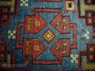 1880 Rare Kazak
Size: 86x145cm (2.9x4.8ft)
Natural colors, there is rare material (see pic. 12)                    