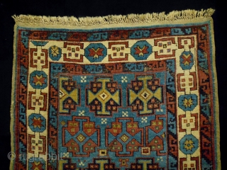 1880 Rare Kazak
Size: 86x145cm (2.9x4.8ft)
Natural colors, there is rare material (see pic. 12)                    