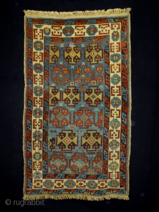 1880 Rare Kazak
Size: 86x145cm (2.9x4.8ft)
Natural colors, there is rare material (see pic. 12)                    