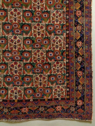 Fine Afshar
Size: 121x142cm (4.0x4.7ft)
Natural colors, made in circa 1910                        