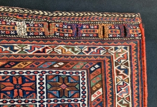 Large Afshar chuval sumak technique 1900 circa all good natural colors and perfect condition 147x78cm                  