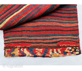 Beautiful complete Luri Bakhtiyari Gabbeh khorjin circa 1900.in good condition size110x60cm                      