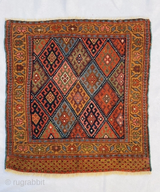 Kurdish Jaf bagface 1880 circa, all good colors and in perfect condition. •size72×68cm                    