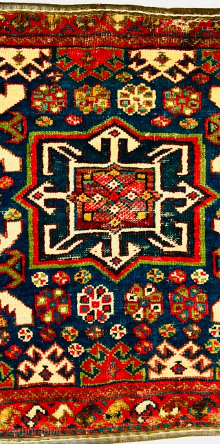 Fine Khamseh bagface circa 1870 size 62x48cm                          