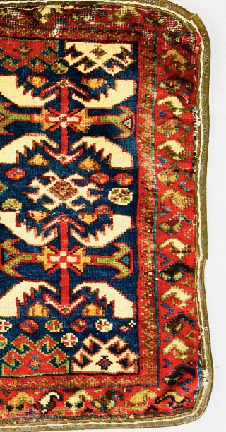 Fine Khamseh bagface circa 1870 size 62x48cm                          