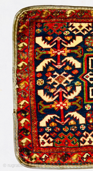 Fine Khamseh bagface circa 1870 size 62x48cm                          