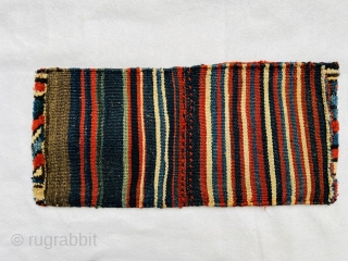 Beautiful complete Luri Bakhtiyari Gabbeh khorjin circa 1900.in good condition size 65x35                     