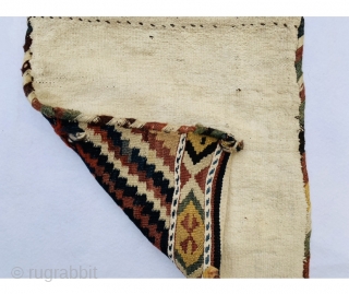 Beautiful Shahsevan Kilim bag circa 1880 all good natural colors and perfect condition size 47x44cm                  