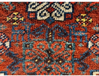 Very fine Qasgqai bagface fragment  circa 1870-size55x45cm                         