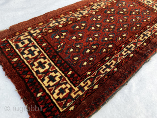 Turkmen Yomud Torba End 19th century,size 64x32cm.                          