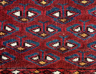 Turkmen Yomud Torba End 19th century,size 64x32cm.                          