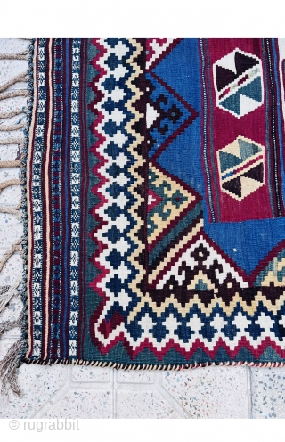 Very fine antique Qashqai kilim circa 1890,size270x155cm in very good condition.wool on wool                    