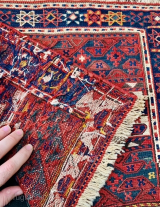 N.W Persian Sumak bagface 1880 circa all good natural colors in very good condition size62x50cm                  