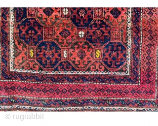 antique Baluch small rug,in very good condition size 115x70cm                        