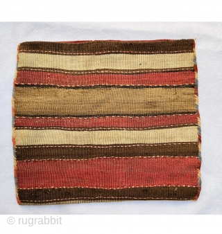 Miyaneh hashtrood shahsevan sumac bag circa 1880 all good natural colors and very good condition size 40×45cm wool on wool             