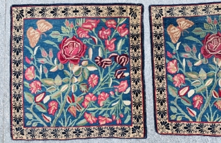 Pair Kerman Lavar 1870 circa,,in very good condition size 60x60cm.                       