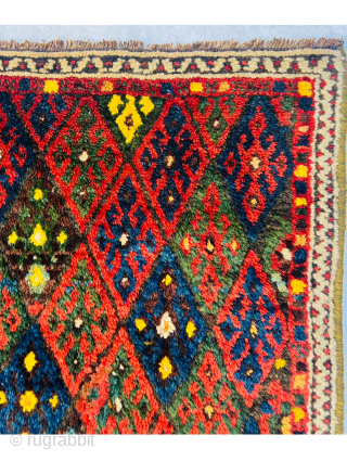 Kurdish jaf bagface circa1880,all amazing natural colors,size 88x60 Cm                        