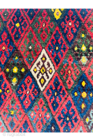 Kurdish jaf bagface circa1880,all amazing natural colors,size 88x60 Cm                        
