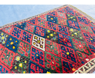 Kurdish jaf bagface circa1880,all amazing natural colors,size 88x60 Cm                        