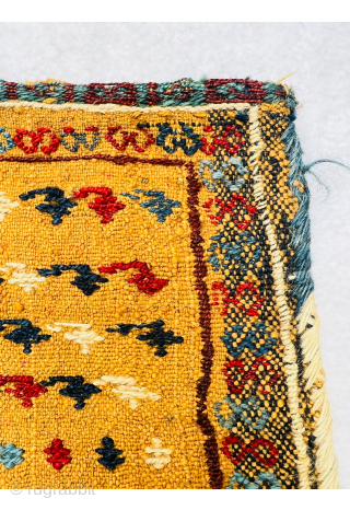 	Beautiful double face Qashqai spoon bag circa 1880 all excellent natural colors and perfect condition size 42x29cm                