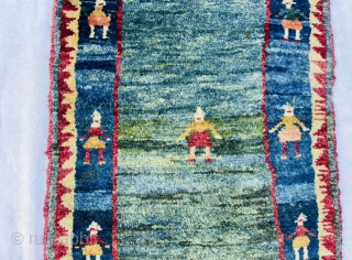 Antique Luri Bakhtiyari Gabbeh runner circa 1900 in very  good condition size 190x70cm.Very soft and shiny wool               