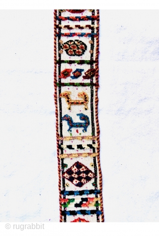 Beautiful #Qashqai band with amazing symbols,circa 1880 all good natural colors and perfect condition,240x11cm                   