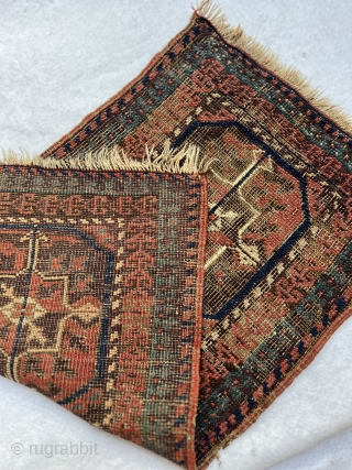 Vey nice Antique Baluch bag circa 1870 been used as a small rug size70x35cm                   